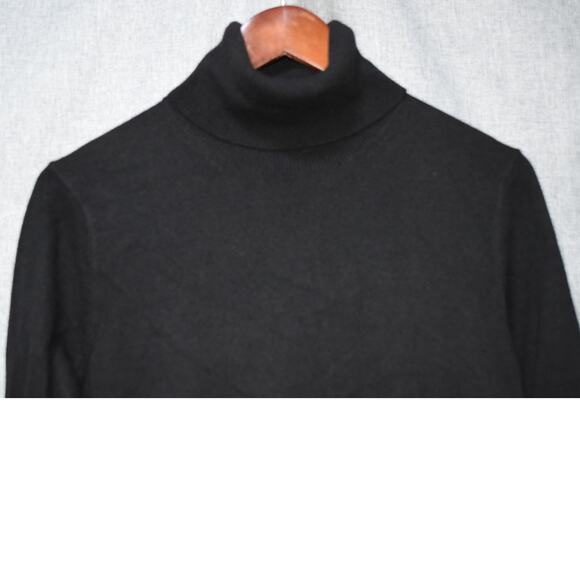 Banana Republic Filpucci Black Merino Wool Cashmere Turtleneck Sweater Dress - S - Picture 2 of 3